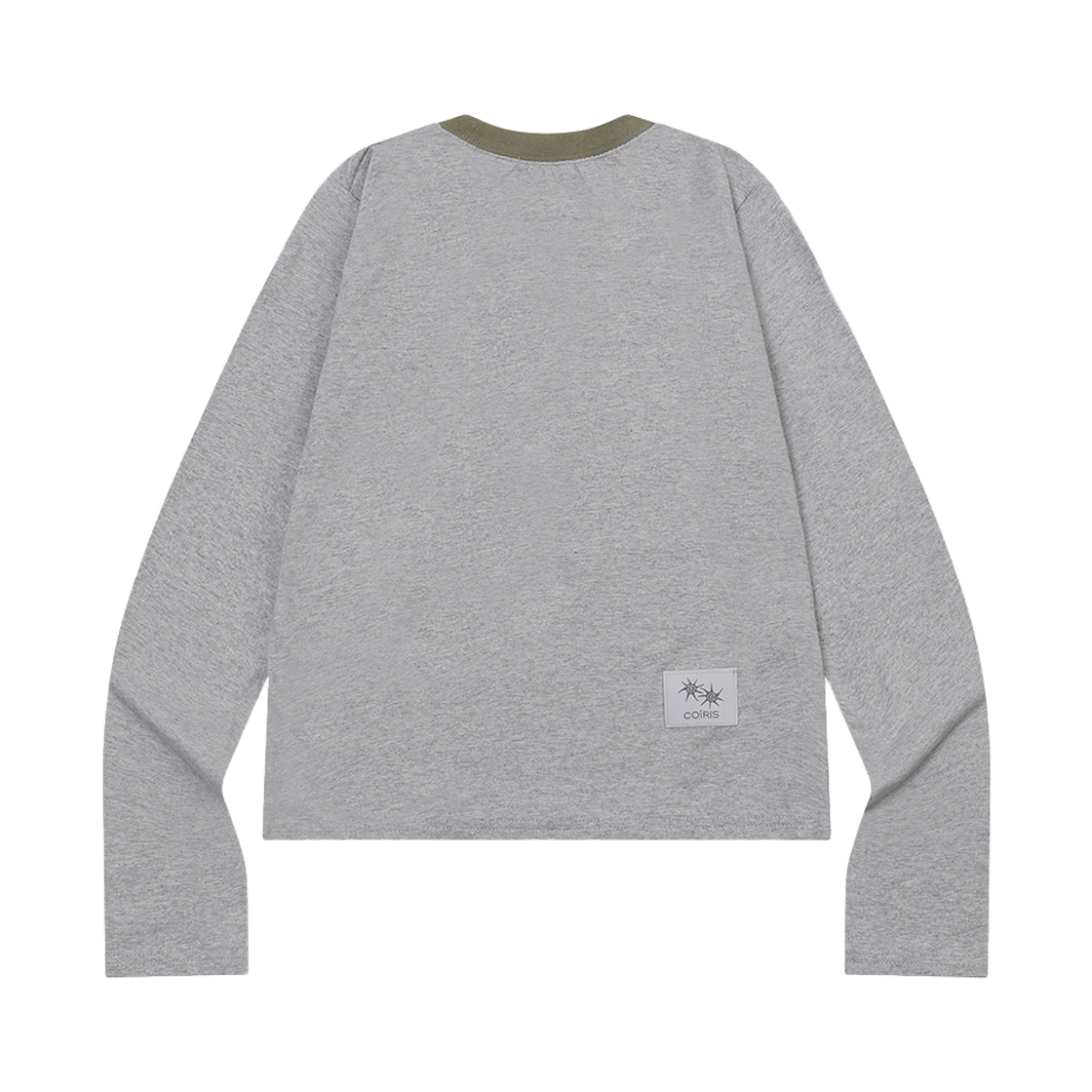 코이리스 솔루나 라운드넥 배색 긴팔 티 남녀공용 그레이(Coiris Soluna R-Neck Long Sleeve T Unisex Gray) - 2