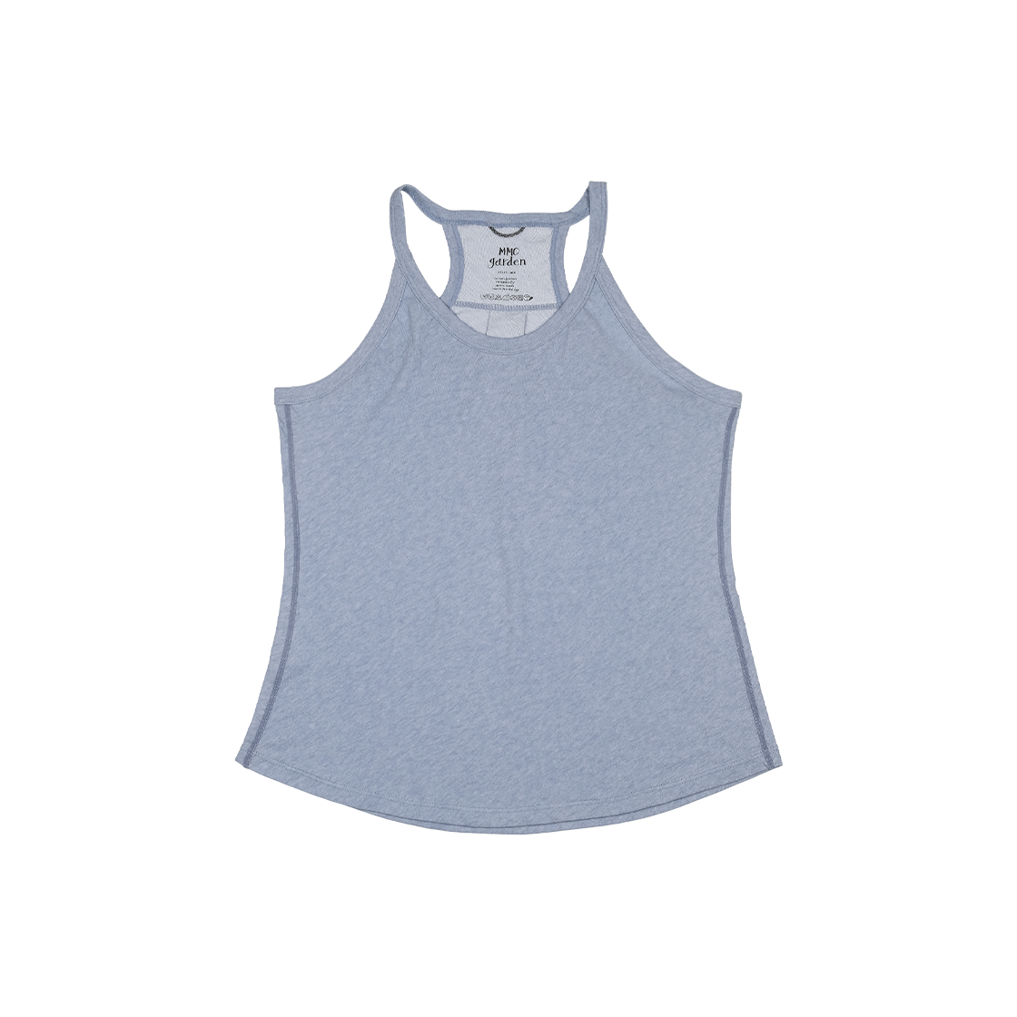 A-167 mmogarden W Pigment Tank Top Sky Blue