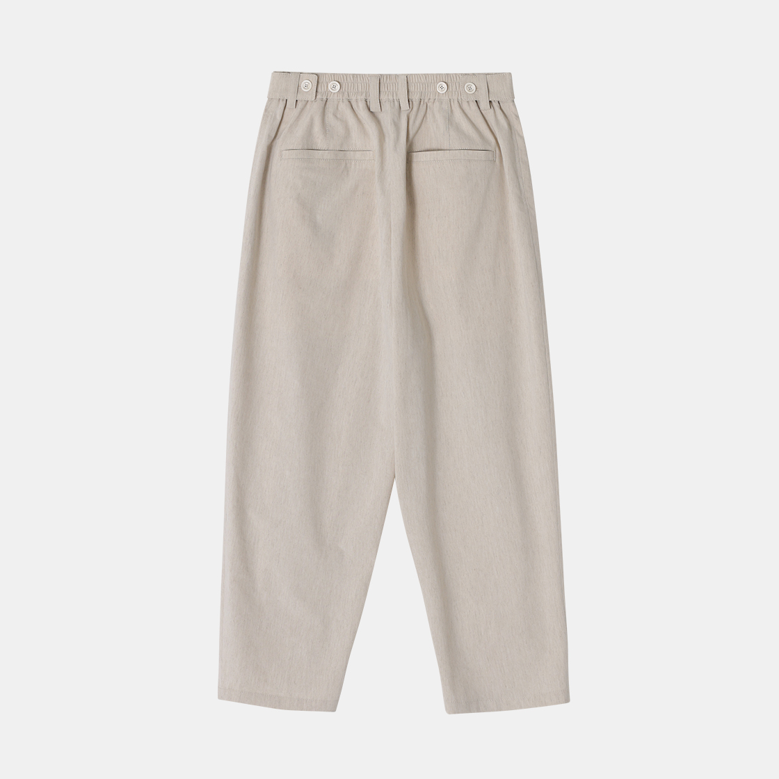 (W) 송지오 바이어스 테이퍼드 팬츠 베이지((W) SONGZIO Bias Tapered Pants Beige) - 2