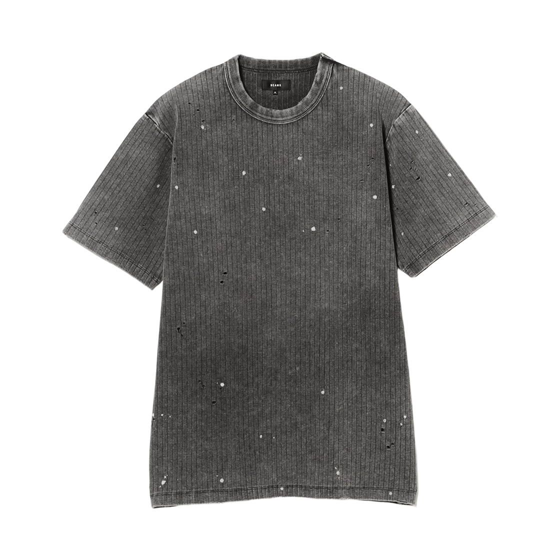 11-04-1430-139 Beams Fade Rib T-Shirt Fade Black