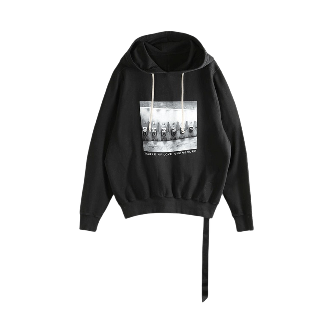 릭 오웬스 다크쉐도우 템플 오버사이즈 후드 블랙 밀크(Rick Owens Drkshdw Temple Oversized Hoodie Black Milk) - 1