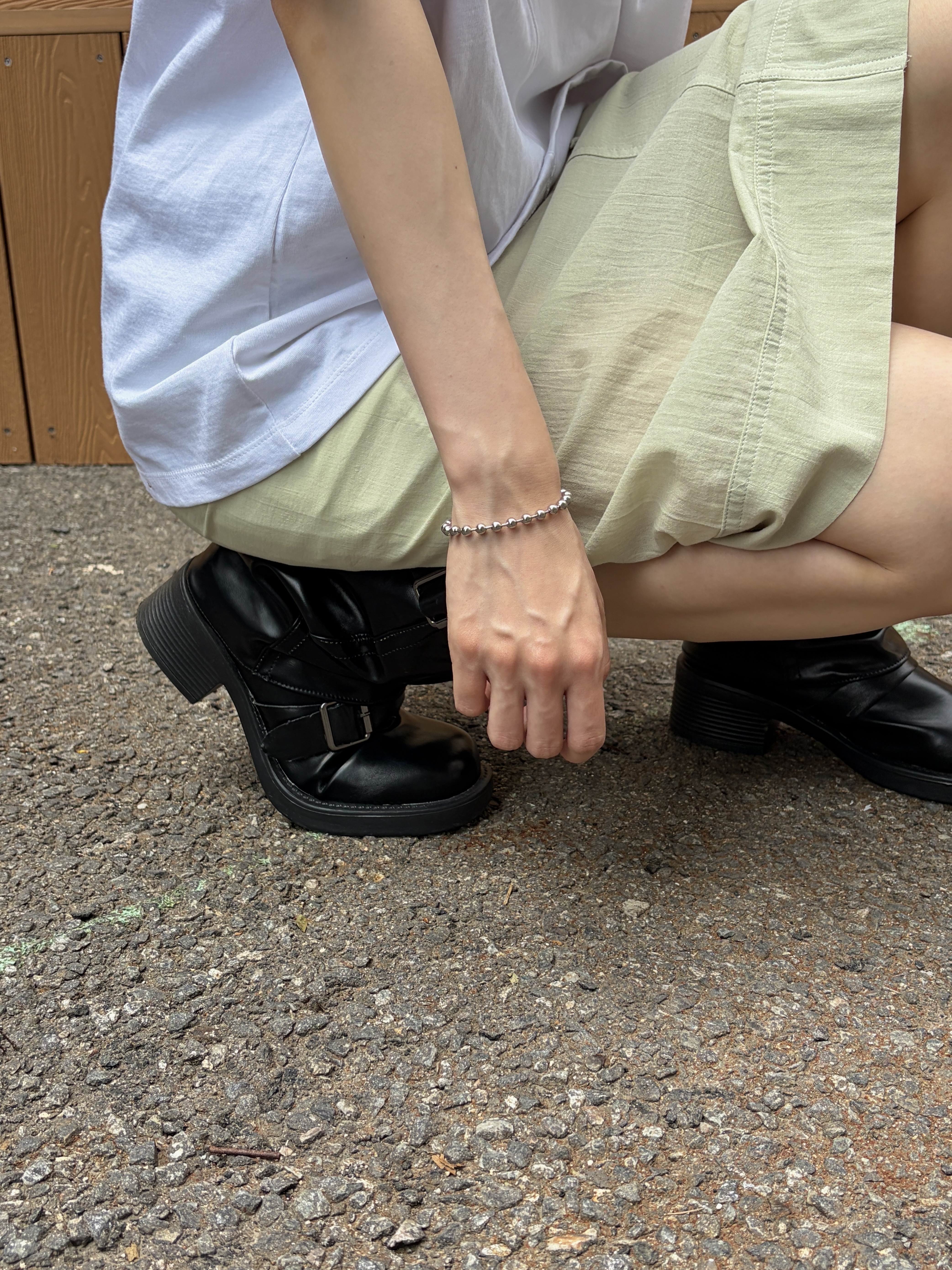 Riomeu Round ball chain bracelet 5.0mm 착용 스타일 - 2