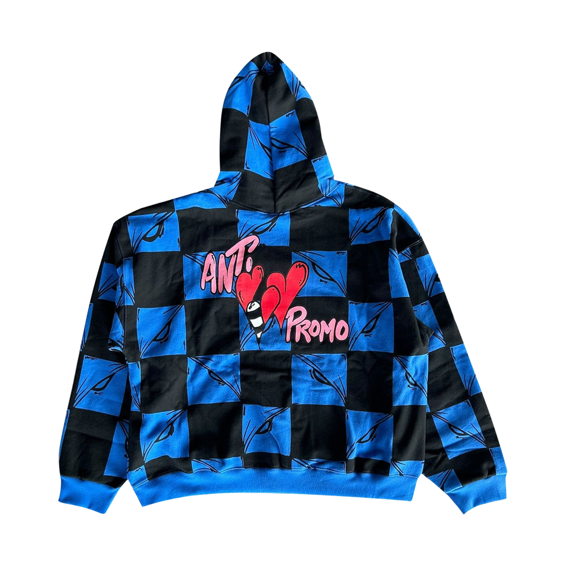 안티 프로모 99 아이즈 후드 블랙 블루(Anti Promo 99 Eyez Hoodie Black Blue) - 2