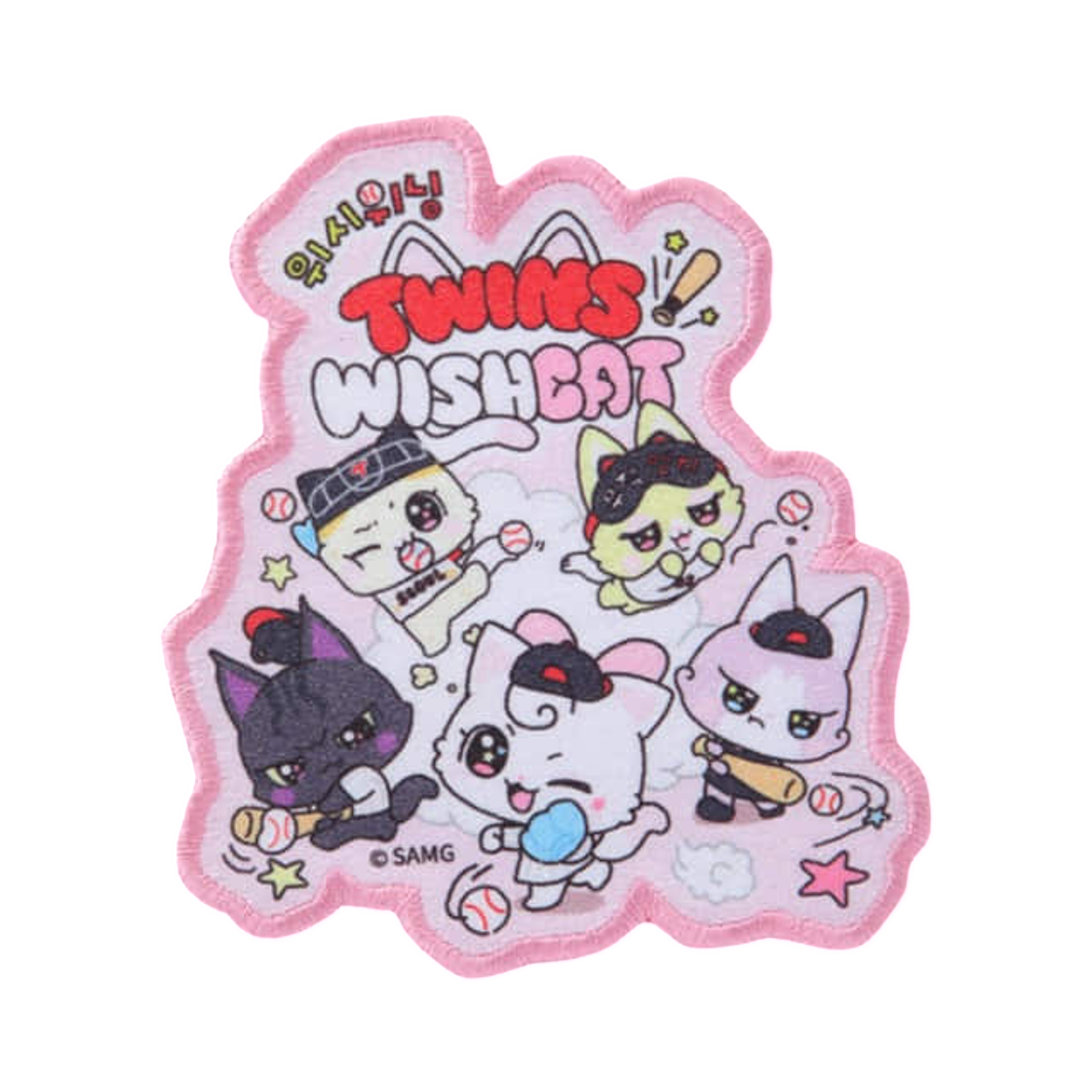 LG 트윈스 x 위시캣 열접착패치 멀티(LG Twins x Wishcat Heat Seal Patch Multi) - 1