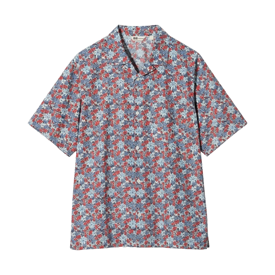 489137-62 Uniqlo x F.Risso Broad Printed Short Sleeve Shirt B Blue