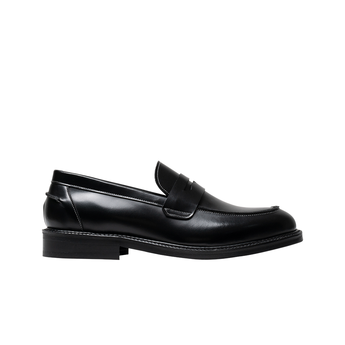 페니플레이트 남성 올블랙 로퍼 로우(PENNY PLATE Men Loafer Black Low) - 1