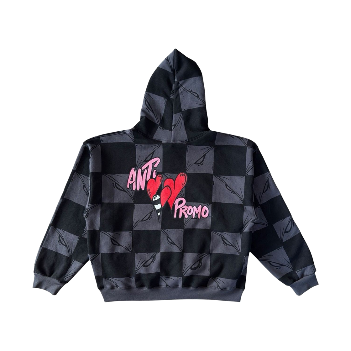 안티 프로모 99 아이즈 후드 블랙 그레이(Anti Promo 99 Eyez Hoodie Black Grey) - 2