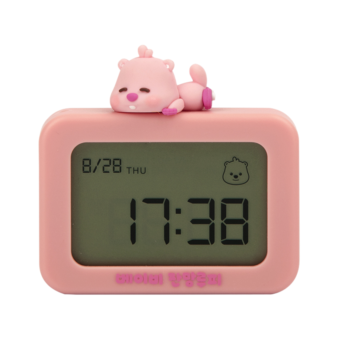 로이체 잔망루피 피규어 미니 키링 무소음 디지털 탁상시계(Royche Zanmang Loopy Figure Mini Keyring Digital Desk Clock)