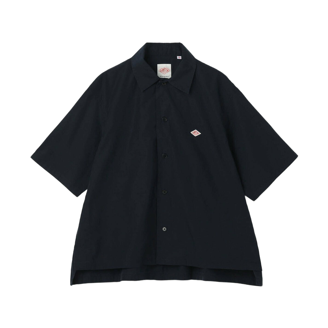DT-B0223-CPL (W) Danton Cotton Poplin Half Sleeve Shirt Navy