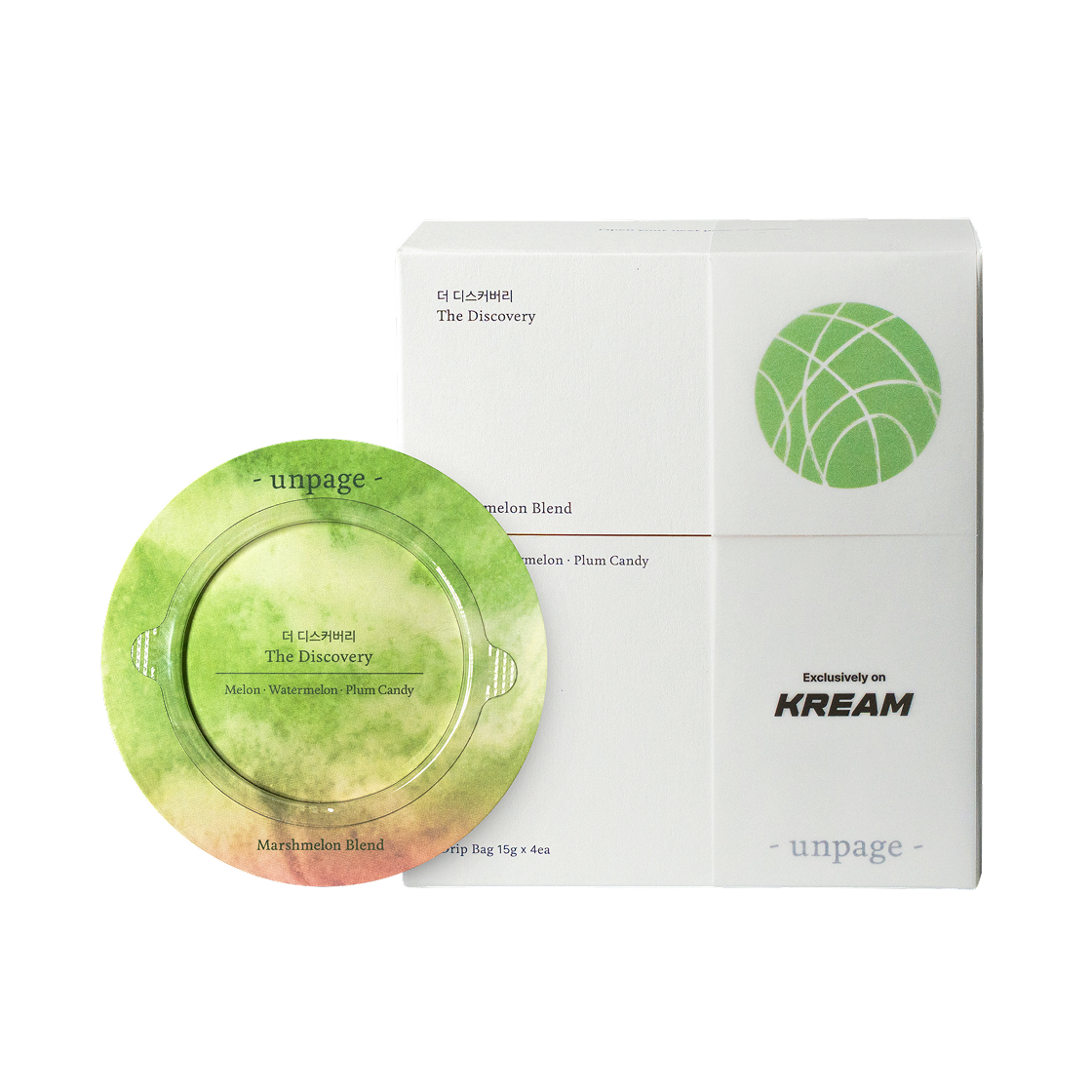 [KREAM 단독] 언페이지 마시멜론 블렌드 커피 드립백 4개입([KREAM 단독] unpage Marshmelon Blend Coffee Drip Bag 1box(4ea)) - 1