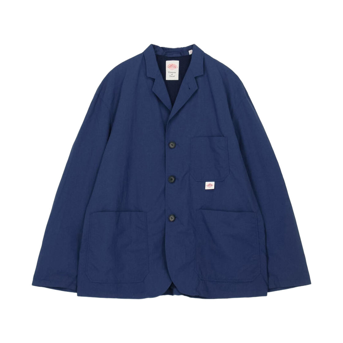 DT-A0763-TNY Danton Nylon Tusser Tailored Jacket Blue