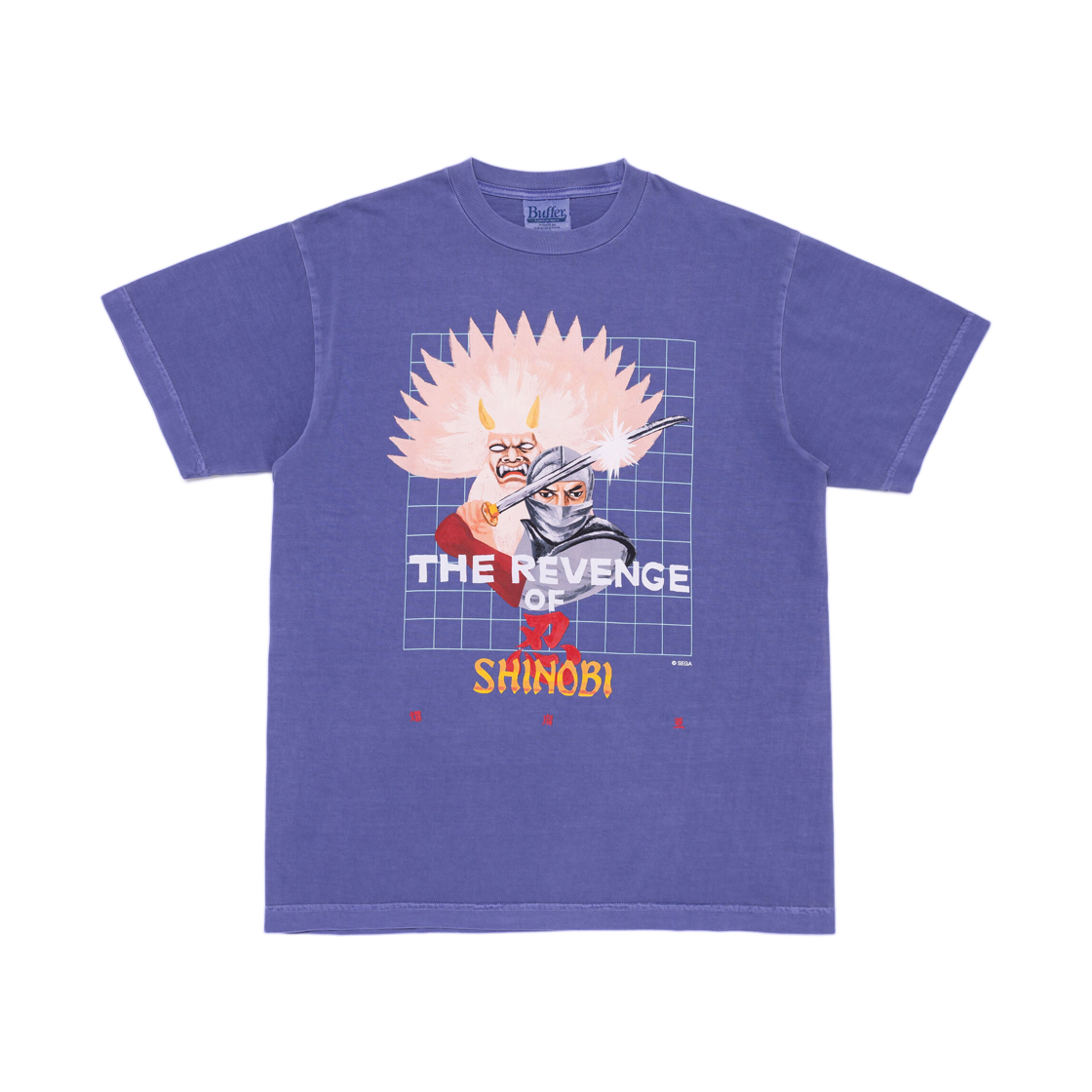 버퍼 세가 시노비 지드 티셔츠 퍼플(Buffer Sega Shinobi Zeed T-Shirt Purple)