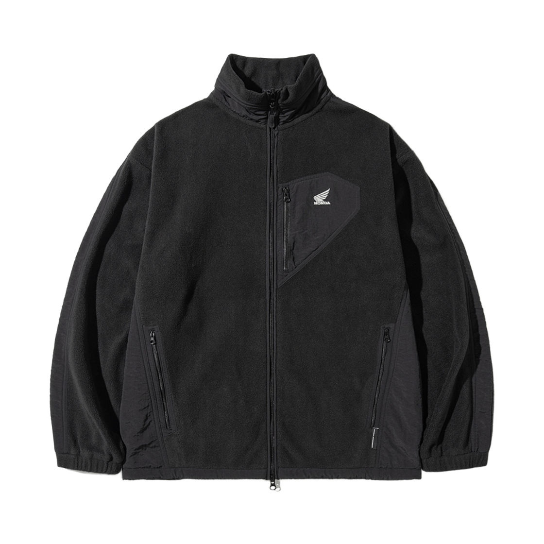 혼다 H-Tech 플리스 포켓 자켓 블랙(Honda H-Tech Fleece Pocket Jacket Black) - 1