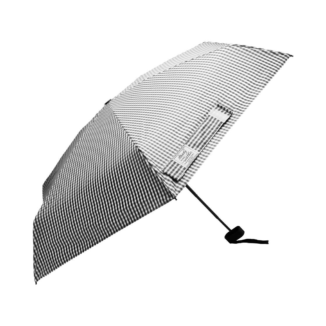 누아트스튜디오 OYW 글로우 5단 수동 우양산 체크 블랙(NUART STUDIO OYW Glow 5-Fold Manual Sun & Rain Umbrella Black Check) - 3