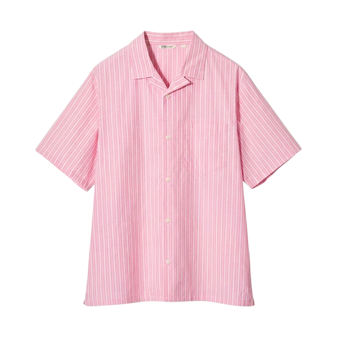 487896-11 Uniqlo x F.Risso Broad Stripe Short Sleeve Shirt Pink