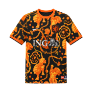 Nike x Patta Netherlands Academy Pro Short-Sleeve Soccer Top Black Orange (IH1678-010) (Non Marking Ver.)