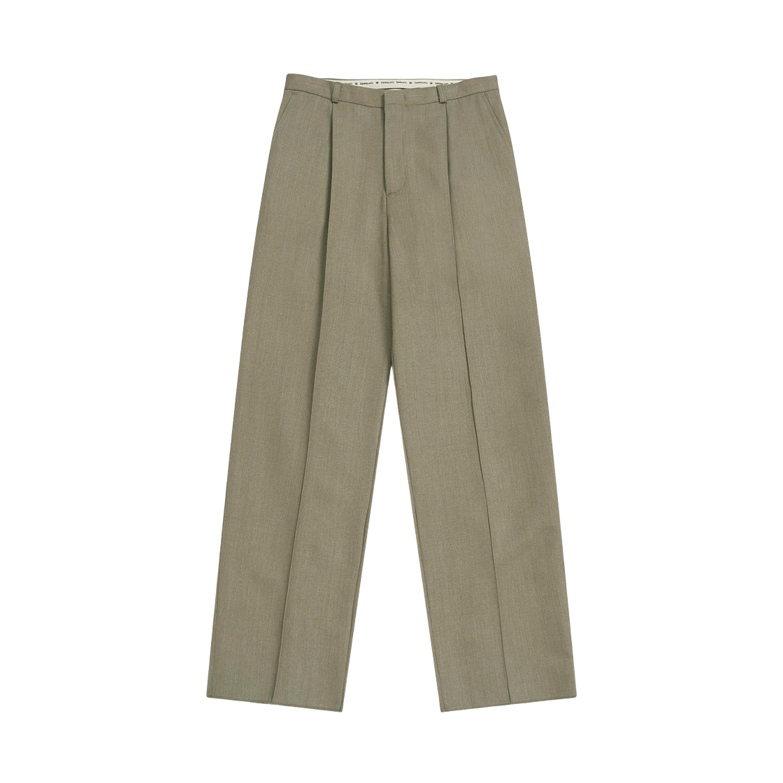 에스티유 로우 라이즈 핀 턱 울 슬랙스 베이지(STU Low Rise Pin Tuck Wool Slacks In Beige)