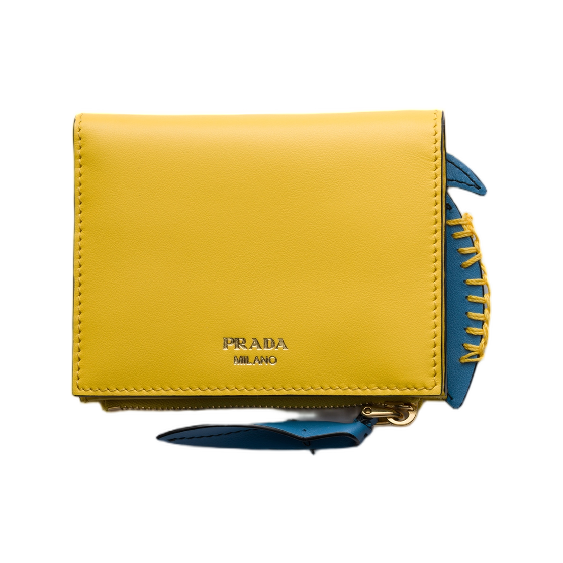 프라다 스몰 레더 월렛 웨이브 파파야(Prada Small Leather Wallet Wave Papaya) - 2
