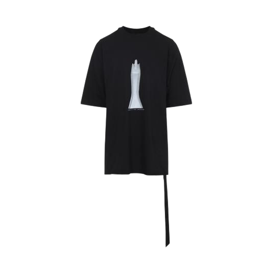 릭 오웬스 다크쉐도우 템플 오버사이즈 점보 티셔츠 블랙 밀크(Rick Owens Drkshdw Temple Oversized Jumbo T-Shirt Black Milk) - 1