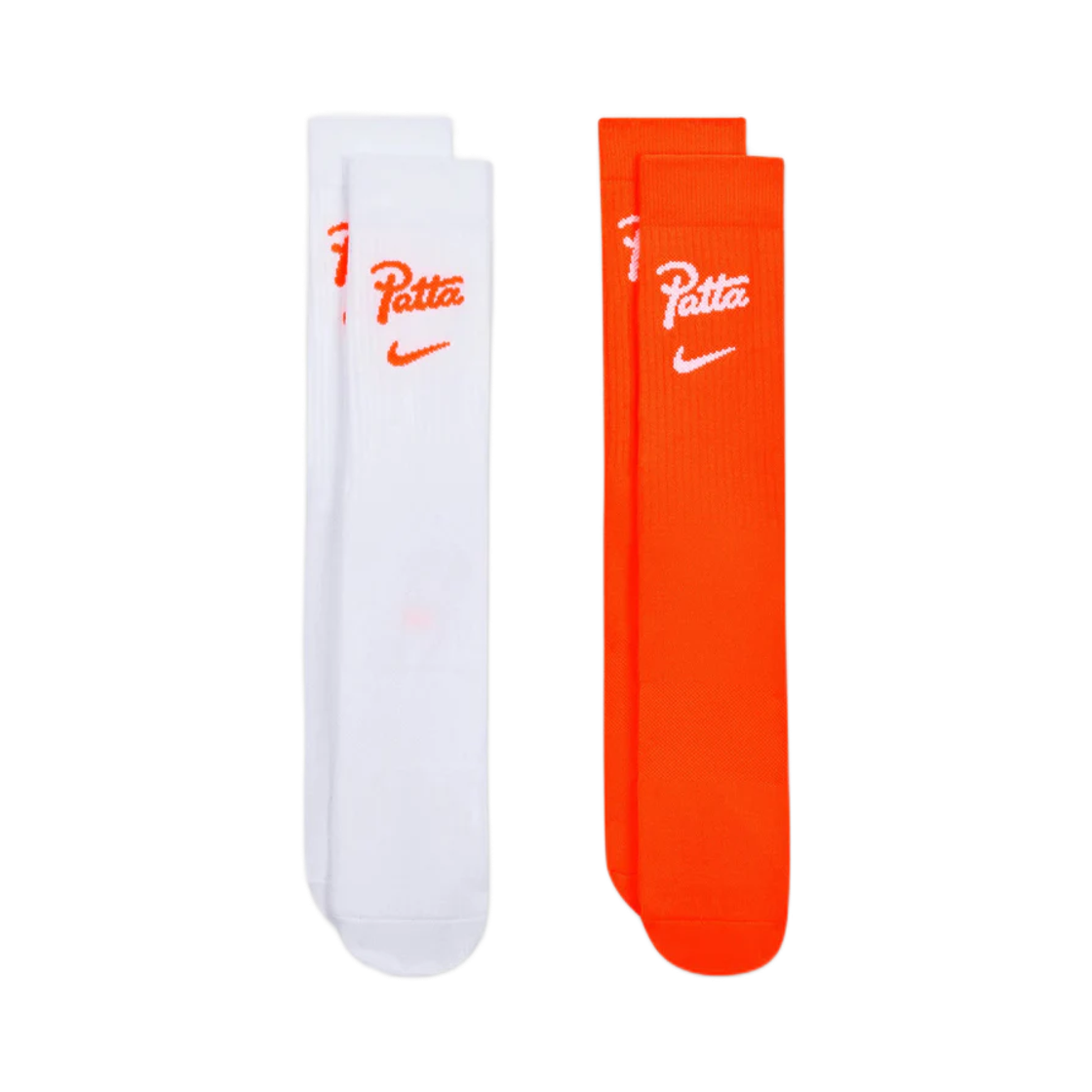 IO9462-900 Nike x Patta Netherlands Crew Socks White Orange (IO9462-900) (2 Pack)