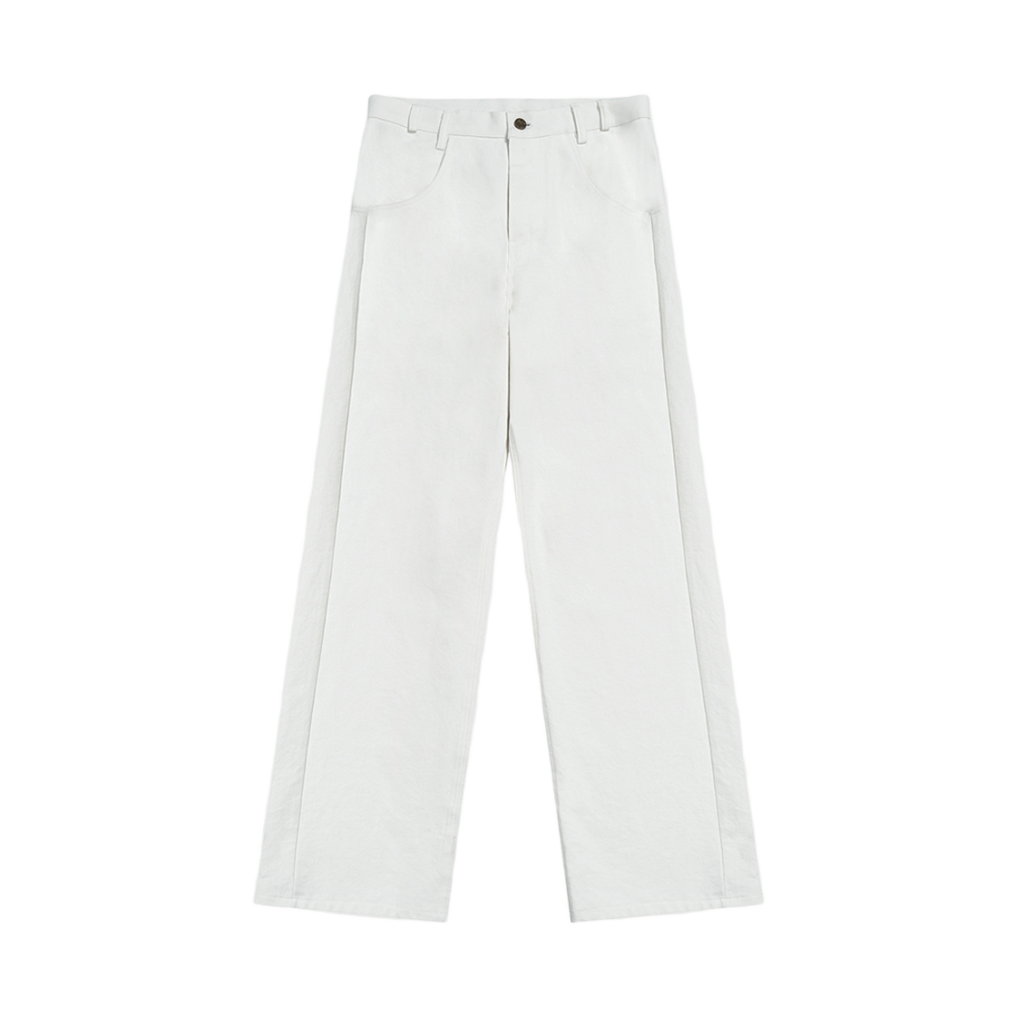 에스티유 더블 사이드 라인 팬츠 화이트(STU Double Side Line Pants In White)