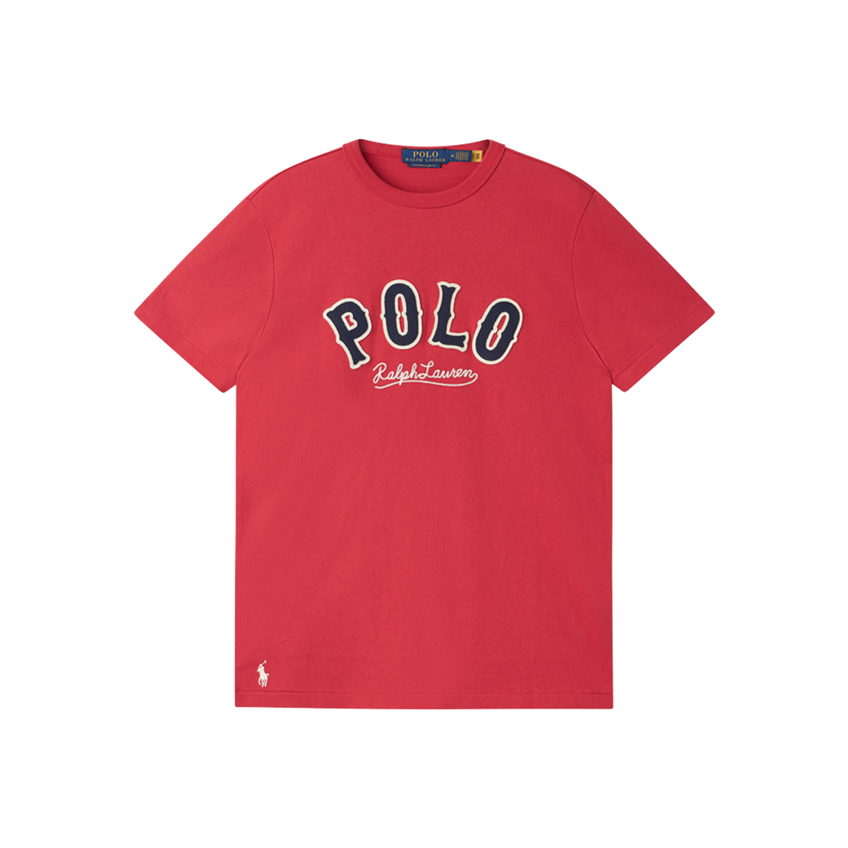 KM6CTSSRL38RD [10% 적립] Polo Ralph Lauren Custom Slim Fit Western Logo T-Shirt Sunrise Red - 26FW