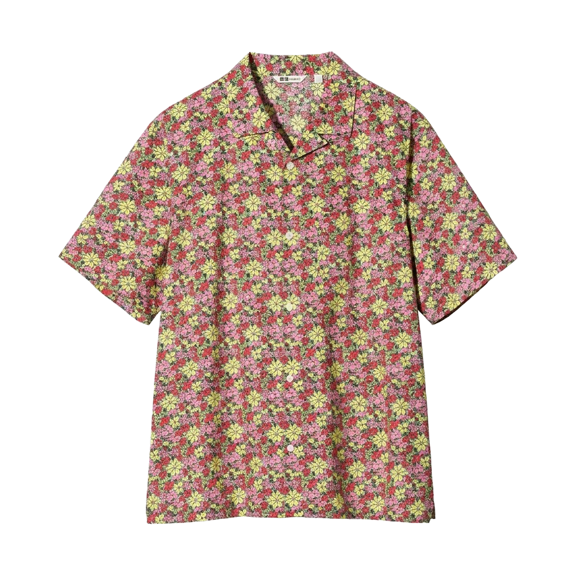 489137-13 Uniqlo x F.Risso Broad Printed Short Sleeve Shirt B Red