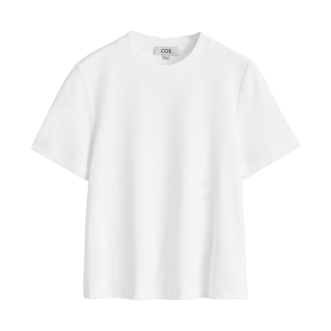 (W) 코스 클린 컷 티셔츠 화이트((W) COS Clean Cut T-Shirt White)