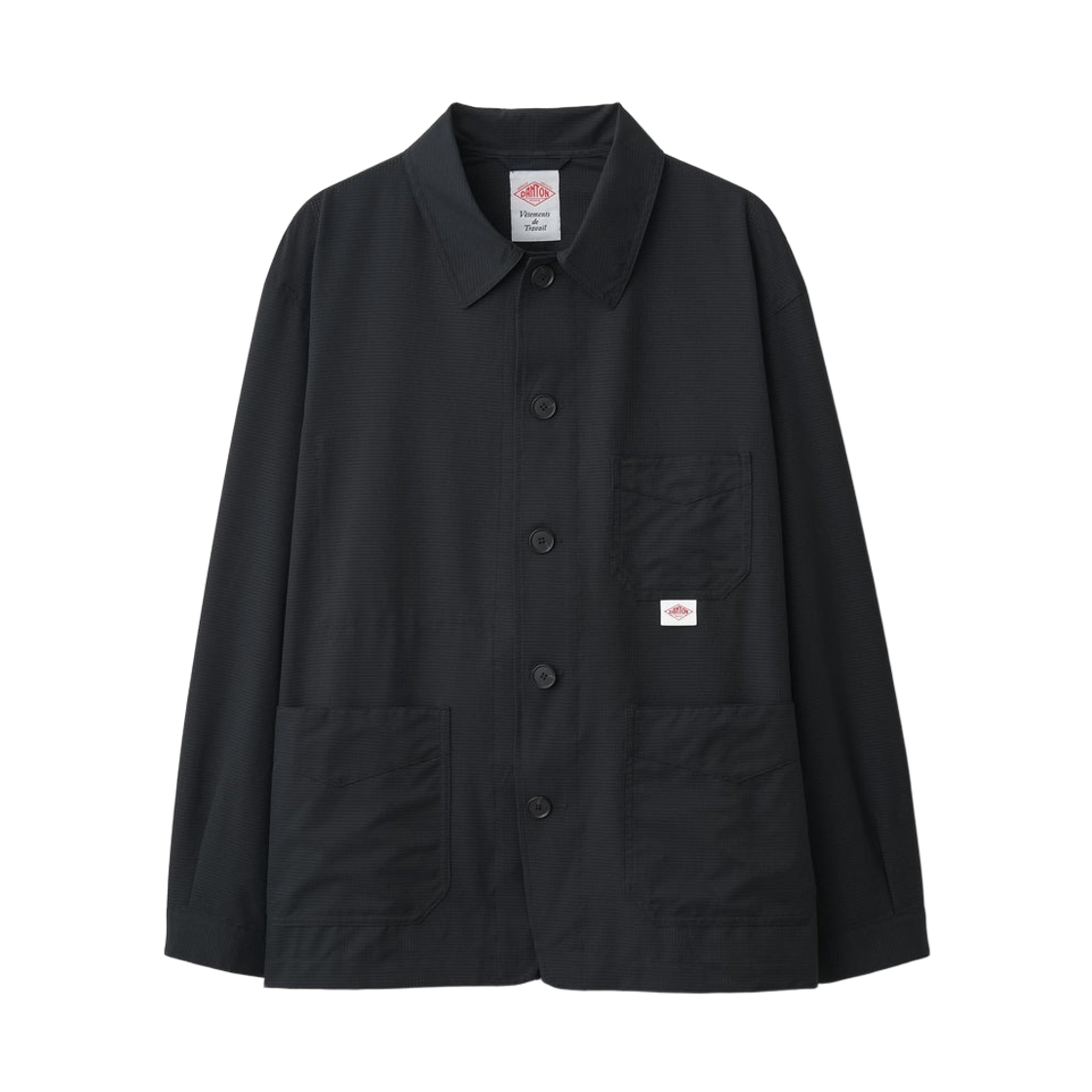DT-B0441-CDS Danton Dotair Long Sleeve Coverall Shirt Black