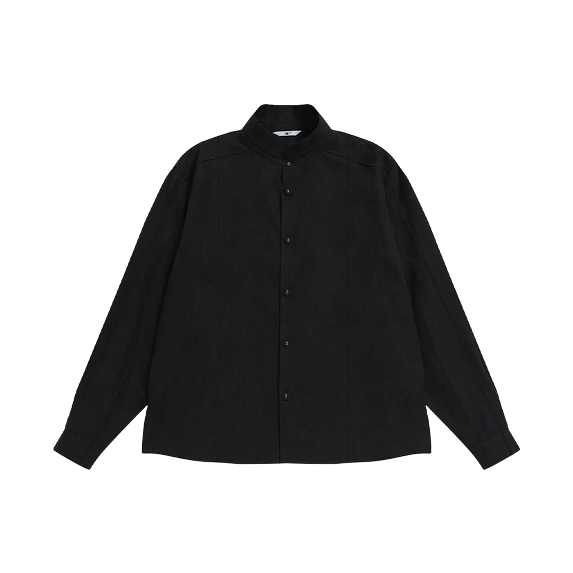 에스티유 스탠드 칼라 크리즈 셔츠 인 블랙(STU Stand Collar Crease Shirt In Black)