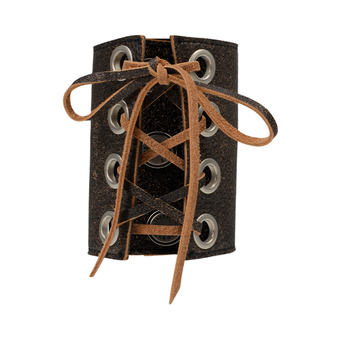 베이컨트 아카이브 코르셋 레더 팔찌 브라운(Vacant Archive Corset Leather Bracelet Brown)