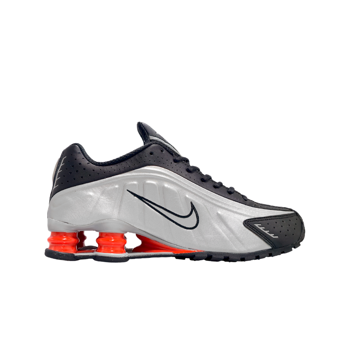HQ1988-002 [17% 쿠폰] Nike Shox R4 Metallic Silver Red