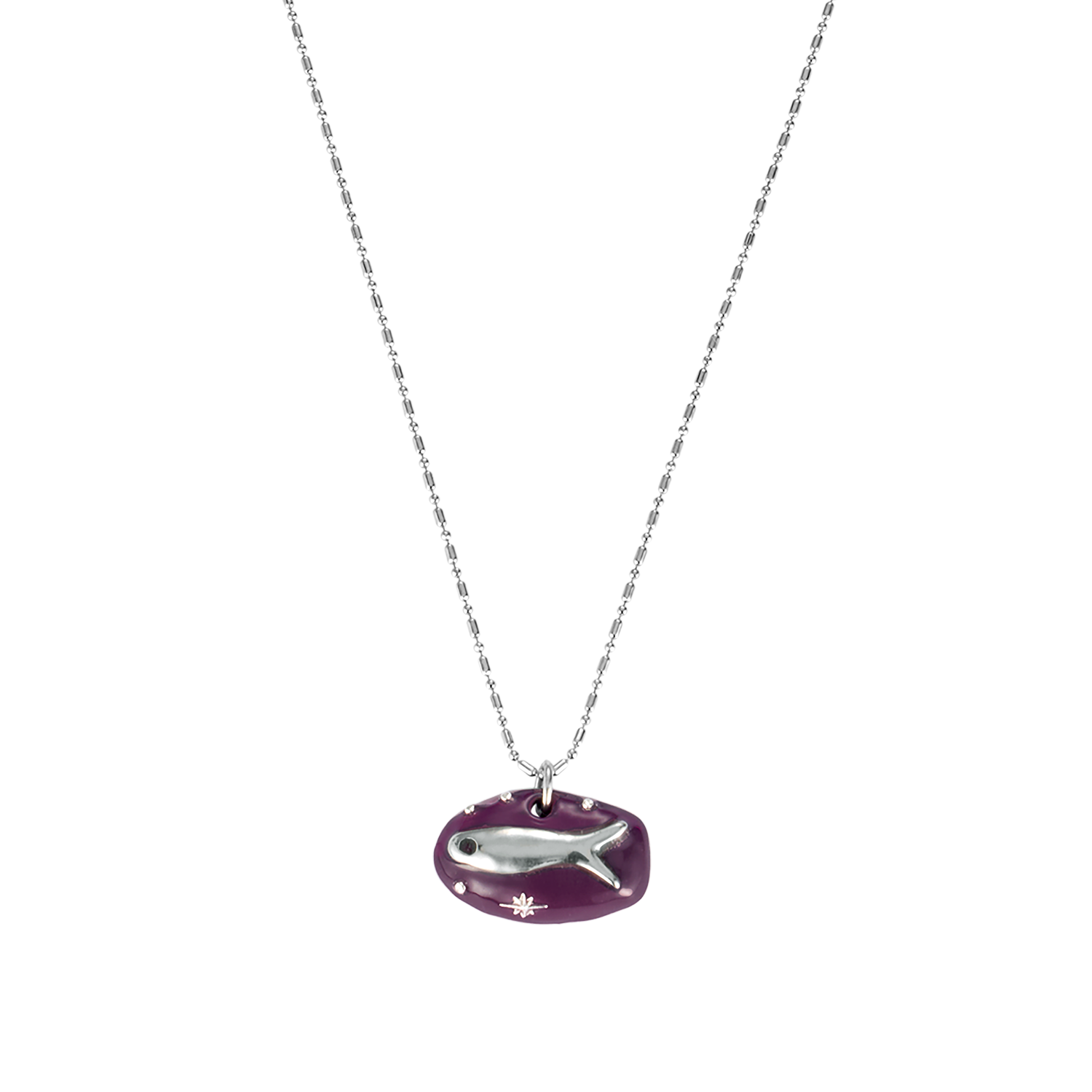 엔프프 미노우 네크리스 퍼플(Nff Minnow Necklace Purple)