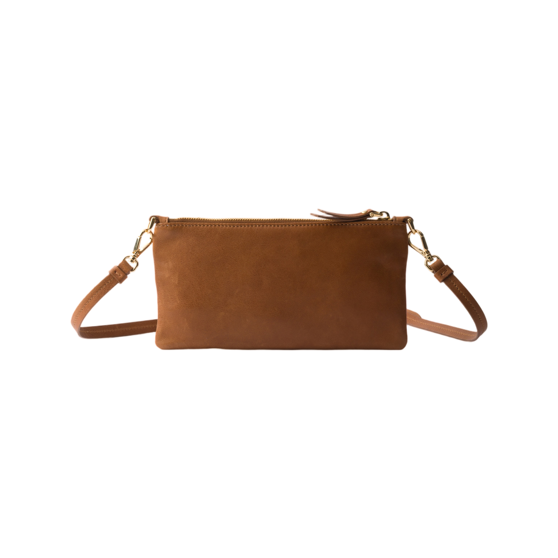 프라다 나파 레더 월렛 숄더 스트랩 카라멜(Prada Nappa Leather Wallet with Shoulder Strap Caramel) - 2