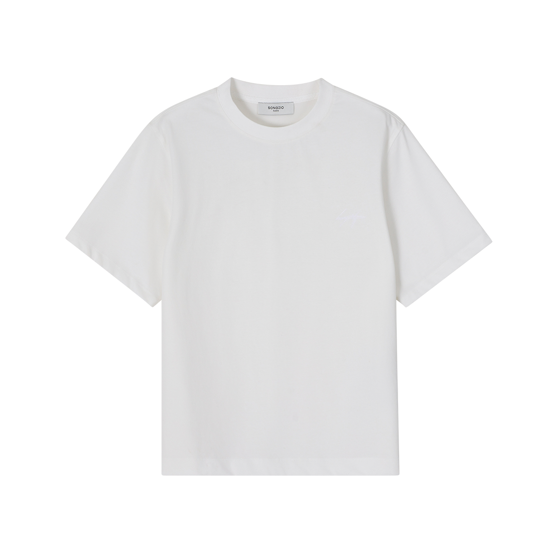WH3TS304WH (W) SONGZIO Signature Slit T Shirt White