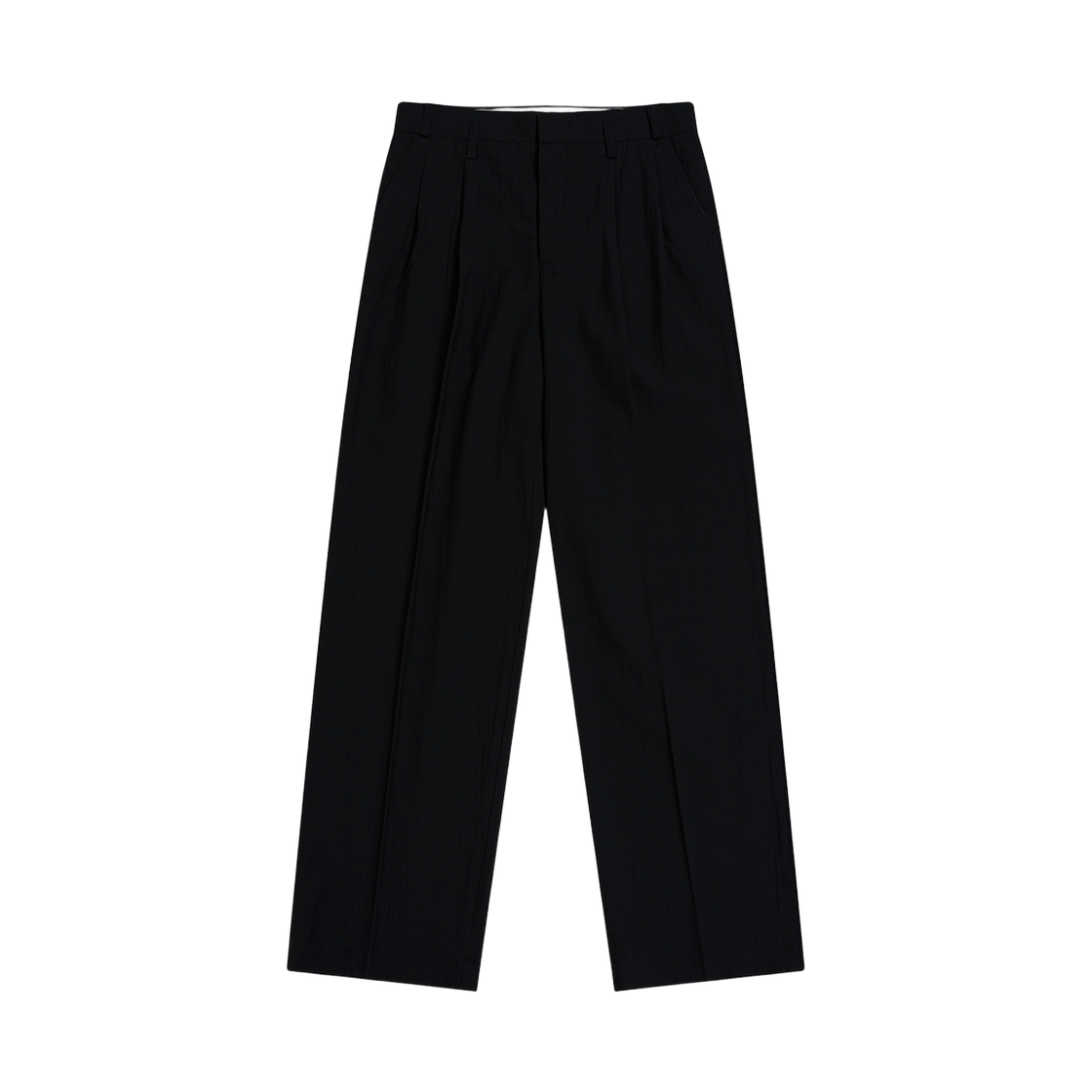 에스티유 2턱 크리즈 슬랙스 인 블랙(STU 2 Tuck Crease Slacks In Black)