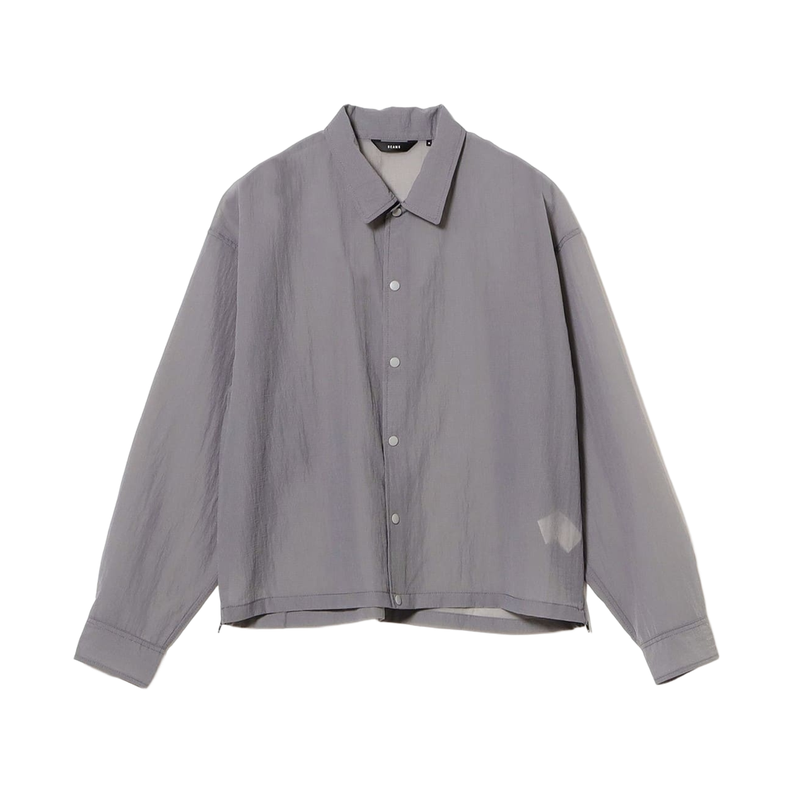빔즈 시어 코치 셔츠 그레이(Beams Sheer Coach Shirt Gray)