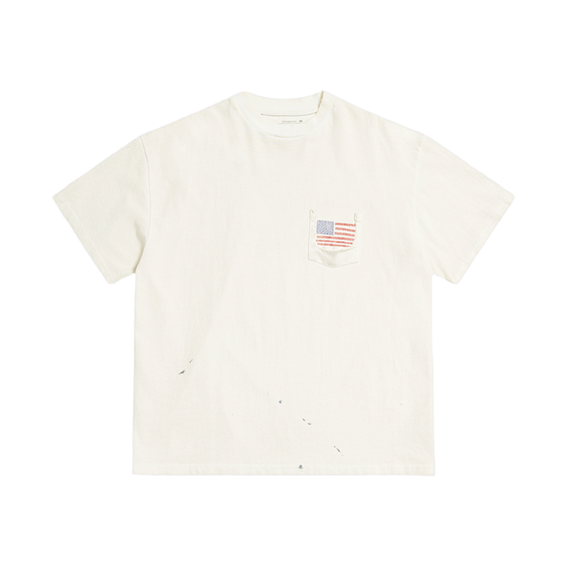 에스티유 유에스에이 플래그 티셔츠 아이보리(STU USA Flag T-Shirt In Ivory)