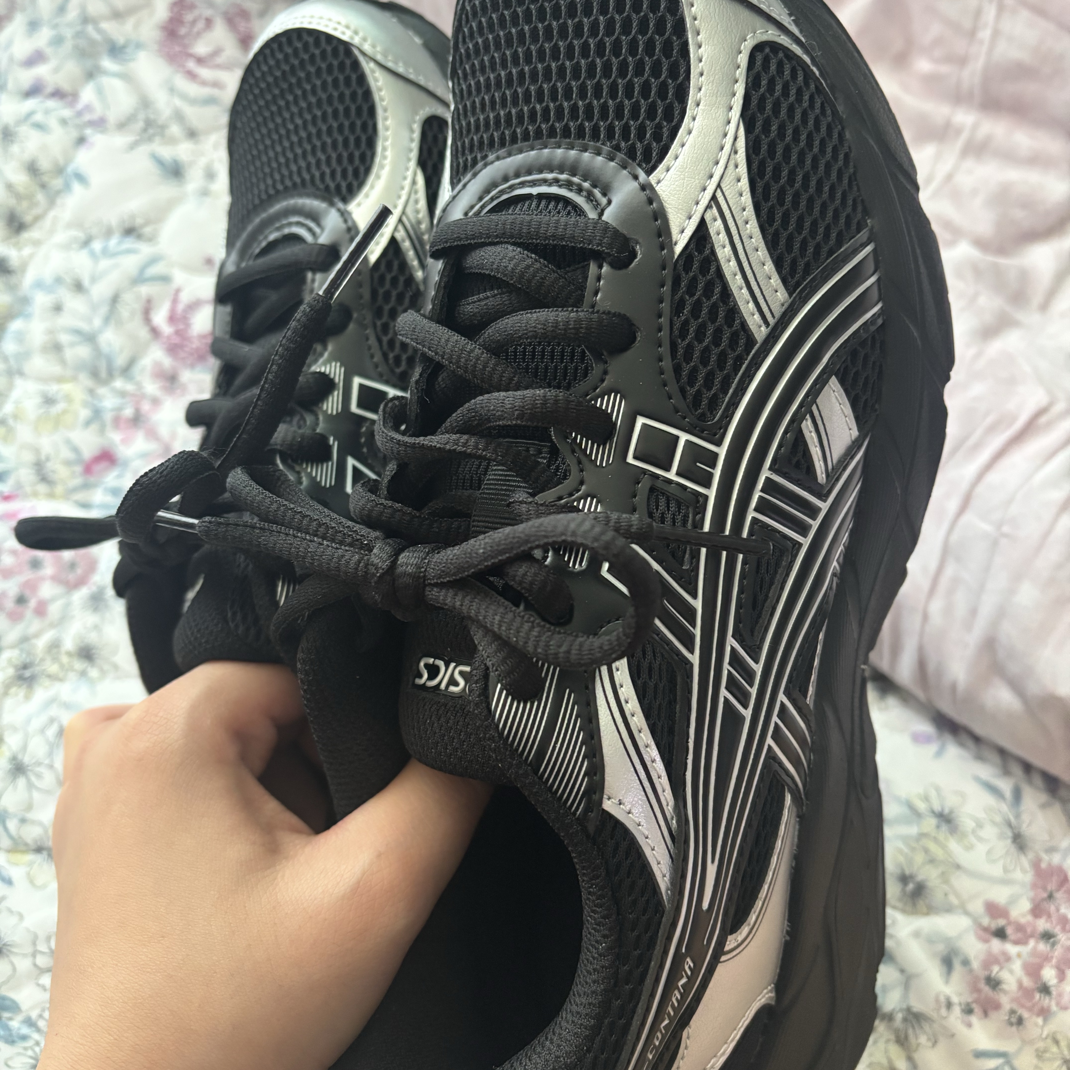 (GS) Asics Gel Contana Black Silver 착용 스타일 - 4