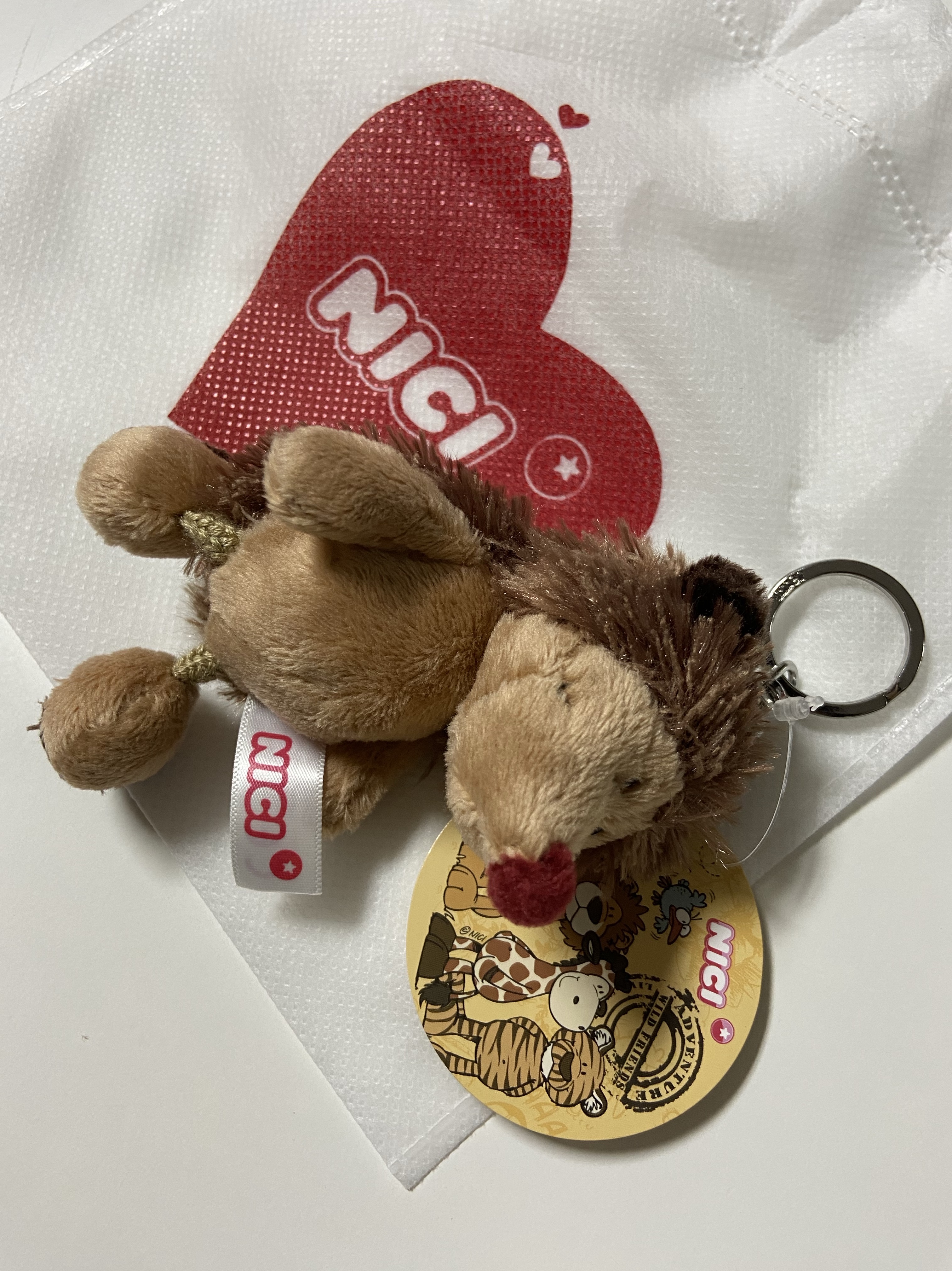 [KREAM 단독] NICI Hedgehog 10cm bb 착용 스타일