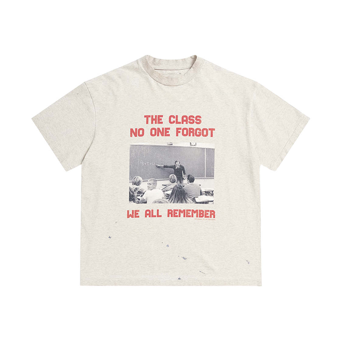 에스티유 더 클래스 티셔츠 인 멜란지 그레이(STU The Class T-Shirt In Melange Grey)