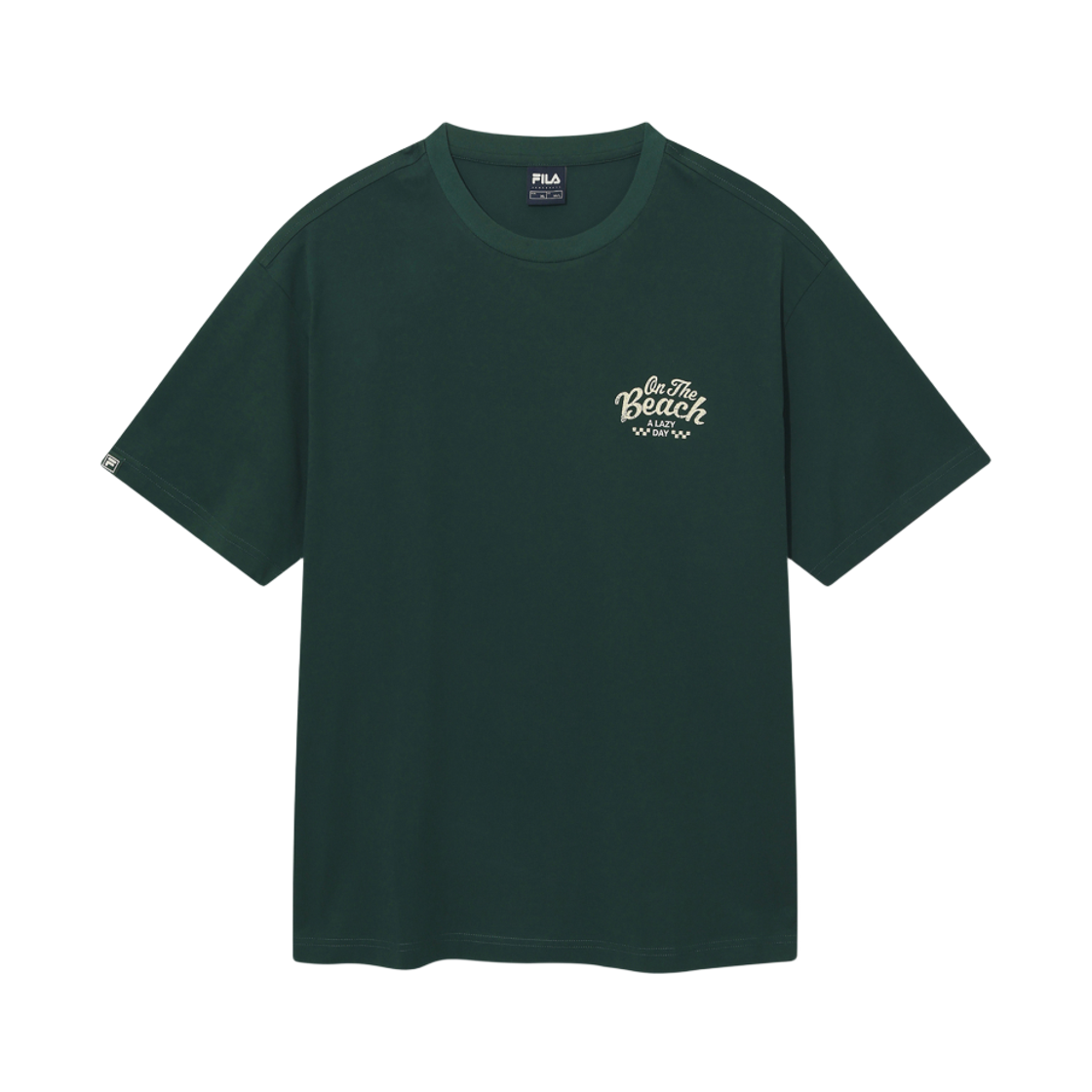 [6% 적립] 휠라 Coldwave+  온더비치 반팔티 그린([6% 적립] FILA Coldwave Beach T-Shirt Green)