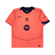 Nike FC Barcelona 2025/26 Match 3rd Dri-Fit ADV Total 90 Authentic Jersey Bright Mango Midnight Navy (Non Marking Ver.)