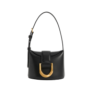 Charles & Keith Gabine Bucket Bag Black