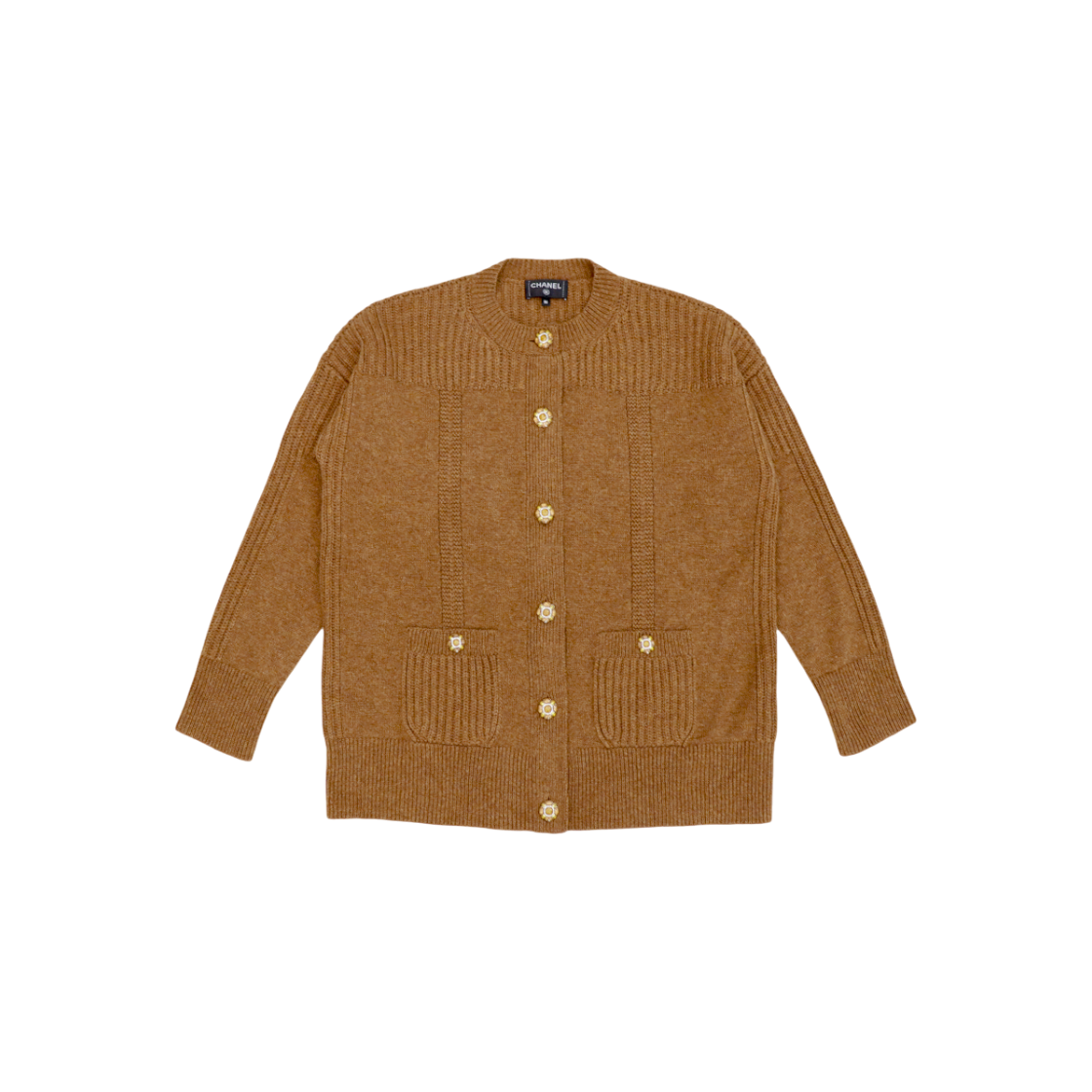 샤넬 브라운 캐시미어 니트 가디건 C-C60930(Chanel Brown Cashmere Knit Cardigan C-C60930)