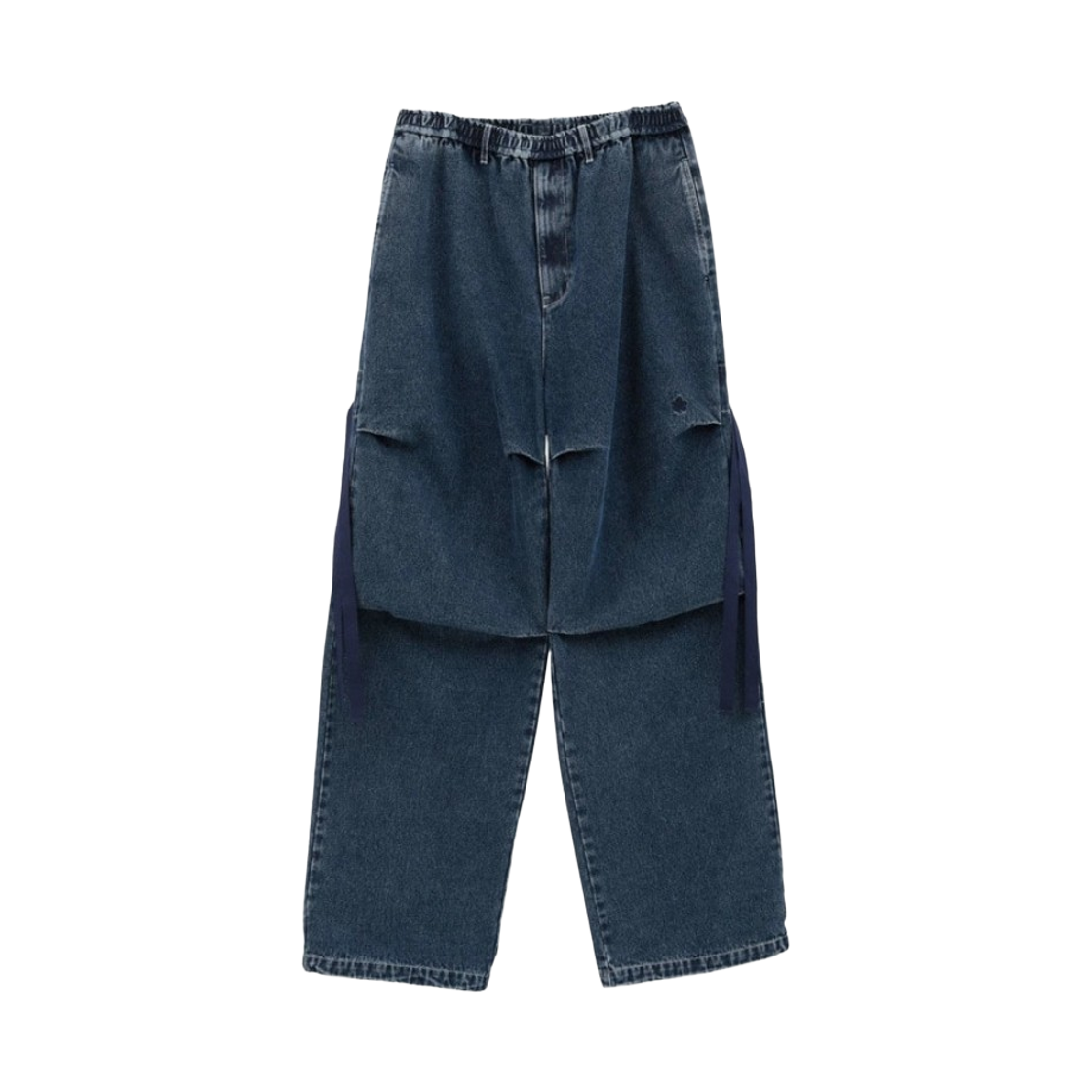 컨버스 도쿄 데님 와이드 카고 팬츠 인디고 블루(Converse Tokyo Denim Wide Cargo Pants Indigo Blue)