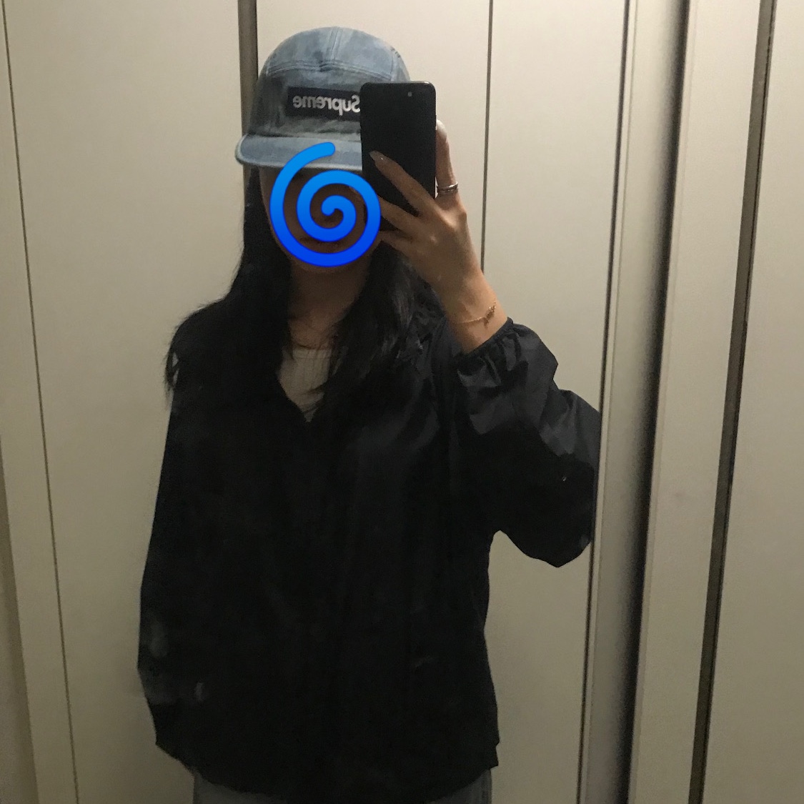 Supreme Washed Chino Twill Camp Cap Denim - 25FW 착용 스타일 - 4