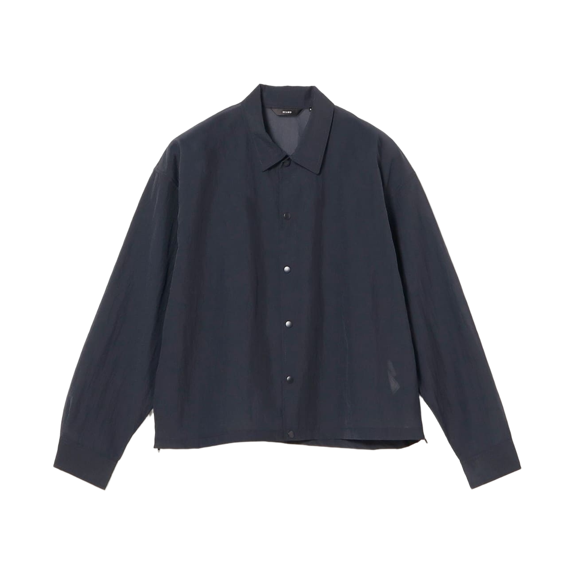 빔즈 시어 코치 셔츠 네이비(Beams Sheer Coach Shirt Navy)