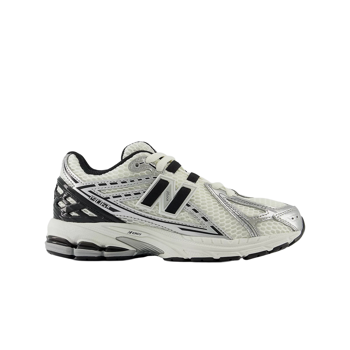 GC1906ER (GS) New Balance 1906 Lace Silver Metallic Black - M  Medium