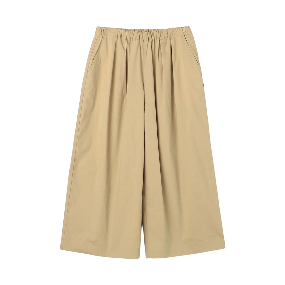 (W) 단톤 타이프라이터 크롭 와이드 팬츠 베이지((W) Danton Typewriter Cropped Wide Pants Beige)